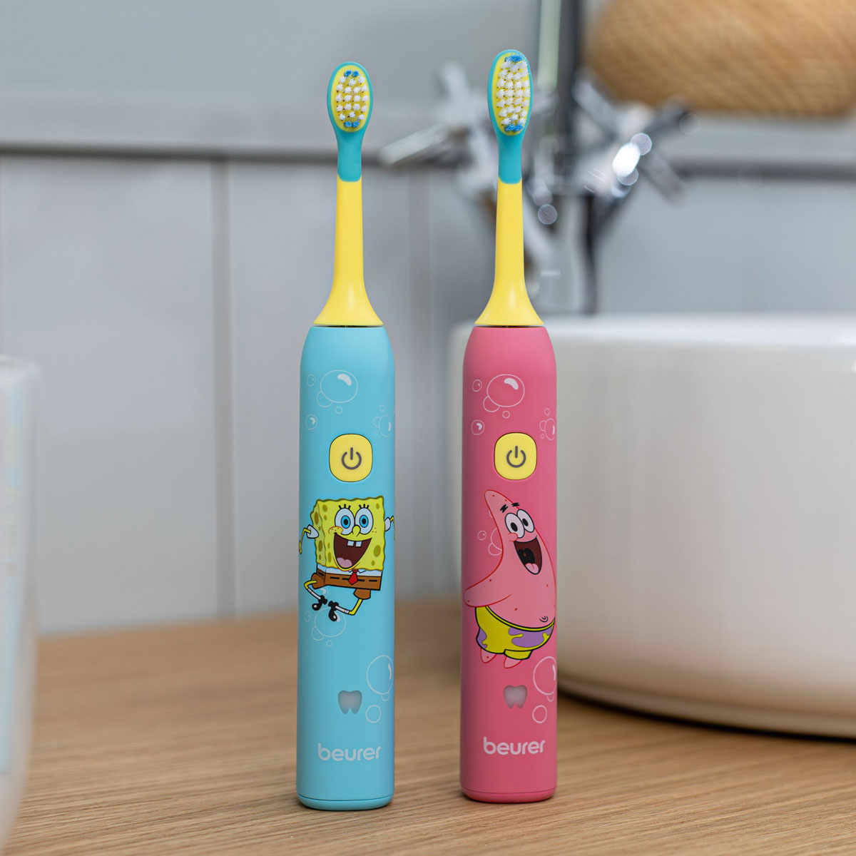 Testaktion: Kinder Schallzahnbürste in SEASTAR PINK oder SPONGE BOB BLAU – Fa. beurer zur Evaluation