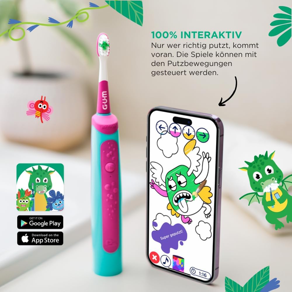 GUM Playbrush Junior pink 3+