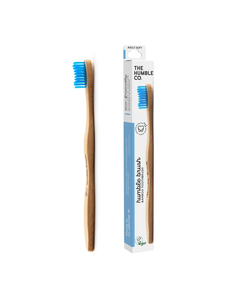 Humble Brush Bambuszahnbürste medium, blau