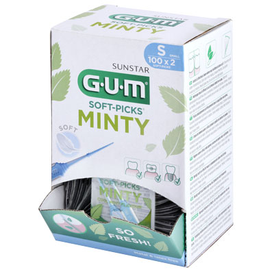 GUM SOFT-PICKS MINTY Small Box 100x2 Stück