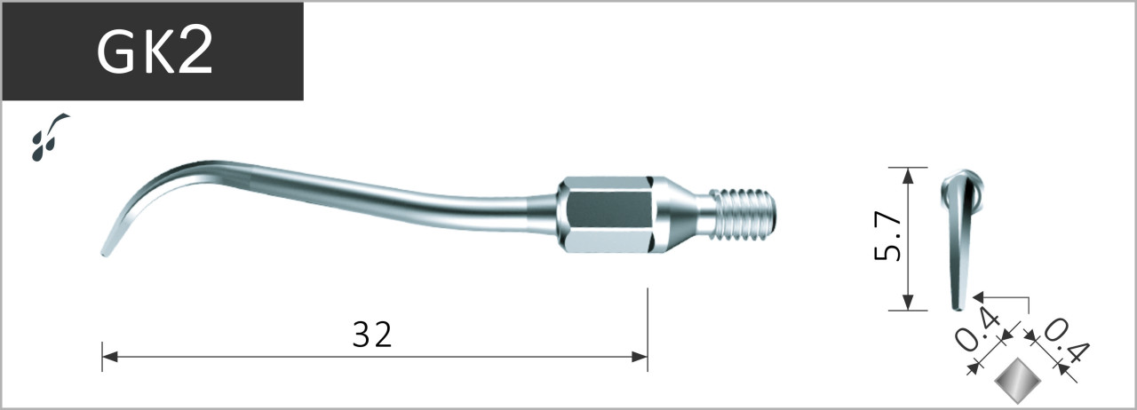 Xpedent Ultraschallspitzen für KaVo Sonicflex kompatibel, GK2